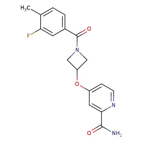 4-{[1-(3-fluoro-4-methylbenzoyl)azetidin-3-yl]oxy}pyridine-2-carboxamide