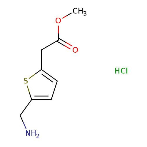 methyl 2-[5-(aminomethyl)thiophen-2-yl]acetate hydrochloride