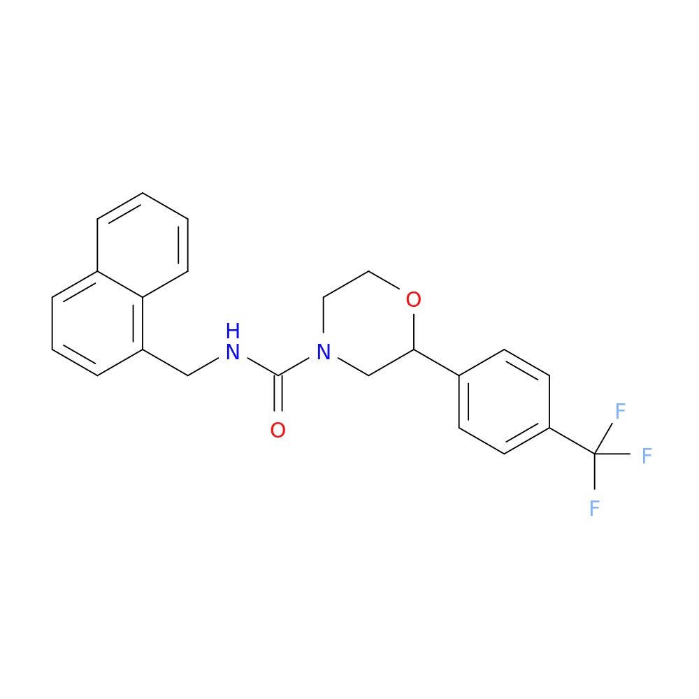 N-[(naphthalen-1-yl)methyl]-2-[4-(trifluoromethyl)phenyl]morpholine-4-carboxamide