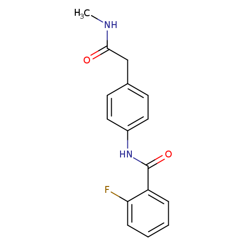 2-fluoro-N-{4-[2-(methylamino)-2-oxoethyl]phenyl}benzamide