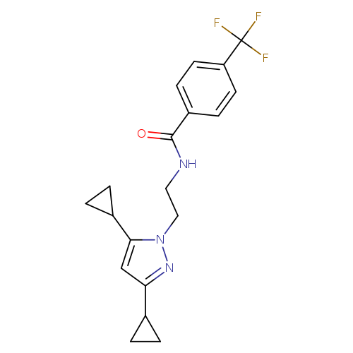 N-[2-(3,5-dicyclopropyl-1H-pyrazol-1-yl)ethyl]-4-(trifluoromethyl)benzamide