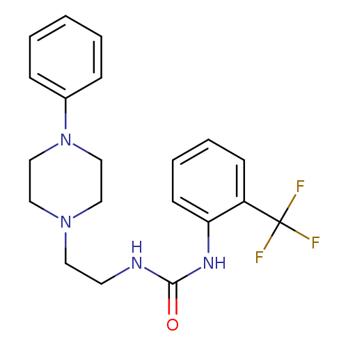 1-[2-(4-phenylpiperazin-1-yl)ethyl]-3-[2-(trifluoromethyl)phenyl]urea