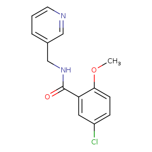 5-chloro-2-methoxy-N-(3-pyridinylmethyl)benzamide
