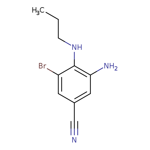 3-Amino-5-bromo-4-(propylamino)benzonitrile