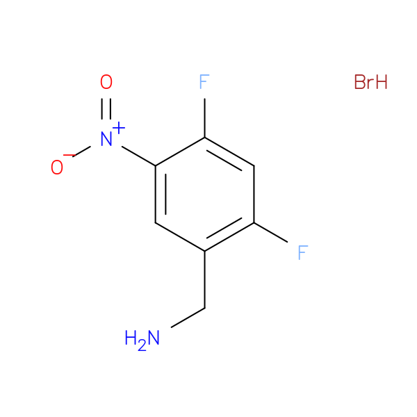 (2,4-difluoro-5-nitrophenyl)methanamine hydrobromide