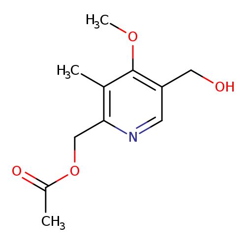 2,5-Pyridinedimethanol, 4-methoxy-3-methyl-, 2-acetate