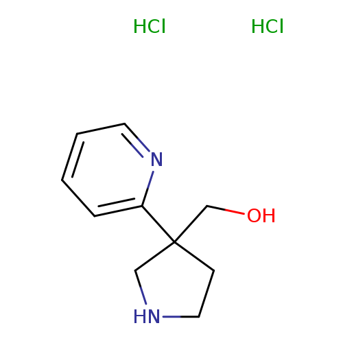 [3-(pyridin-2-yl)pyrrolidin-3-yl]methanol dihydrochloride