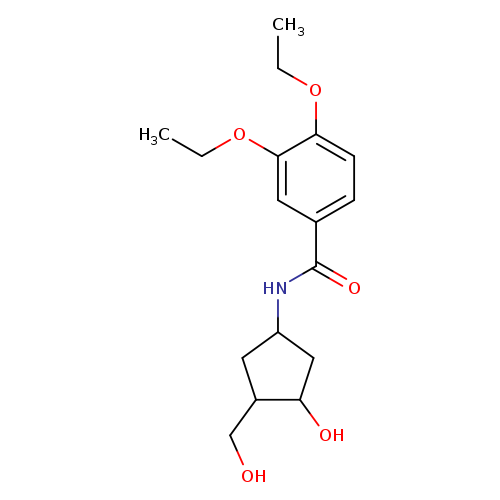 3,4-diethoxy-N-[3-hydroxy-4-(hydroxymethyl)cyclopentyl]benzamide