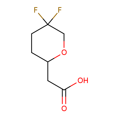 2-(5,5-difluorooxan-2-yl)aceticacid