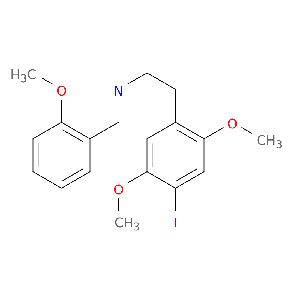 (E)-2-(4-iodo-2,5-dimethoxyphenyl)-N-(2-methoxybenzylidene)ethanamine