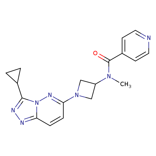 N-(1-{3-cyclopropyl-[1,2,4]triazolo[4,3-b]pyridazin-6-yl}azetidin-3-yl)-N-methylpyridine-4-carboxamide