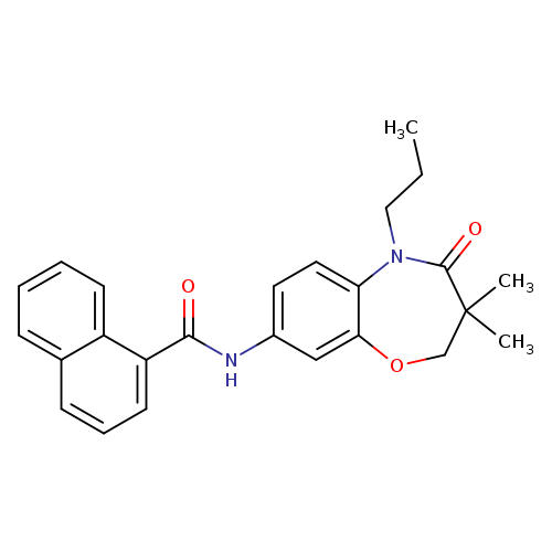 N-(3,3-dimethyl-4-oxo-5-propyl-2,3,4,5-tetrahydro-1,5-benzoxazepin-8-yl)naphthalene-1-carboxamide