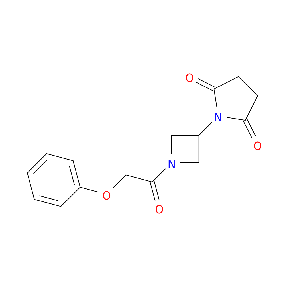 1-[1-(2-phenoxyacetyl)azetidin-3-yl]pyrrolidine-2,5-dione
