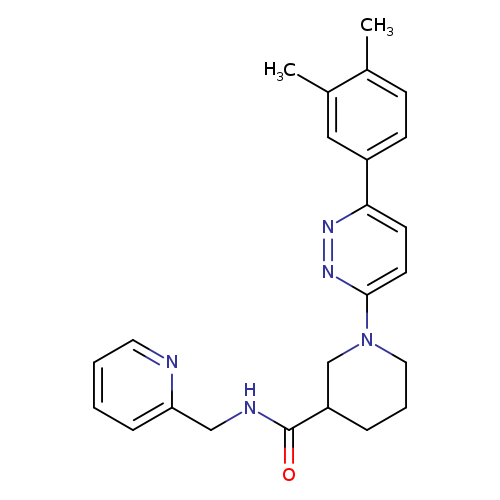 1-[6-(3,4-dimethylphenyl)pyridazin-3-yl]-N-[(pyridin-2-yl)methyl]piperidine-3-carboxamide