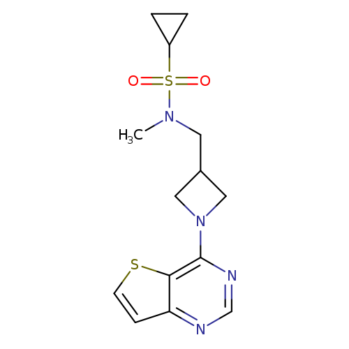 N-methyl-N-[(1-{thieno[3,2-d]pyrimidin-4-yl}azetidin-3-yl)methyl]cyclopropanesulfonamide