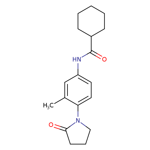 N-[3-methyl-4-(2-oxopyrrolidin-1-yl)phenyl]cyclohexanecarboxamide