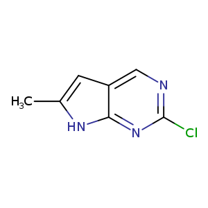 2-Chloro-6-methyl-7H-pyrrolo[2,3-d]pyrimidine