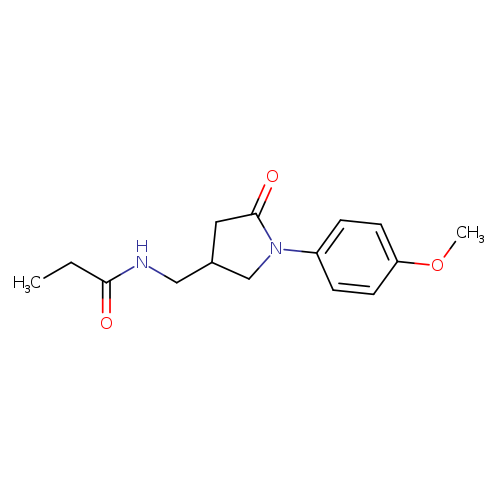 N-{[1-(4-methoxyphenyl)-5-oxopyrrolidin-3-yl]methyl}propanamide