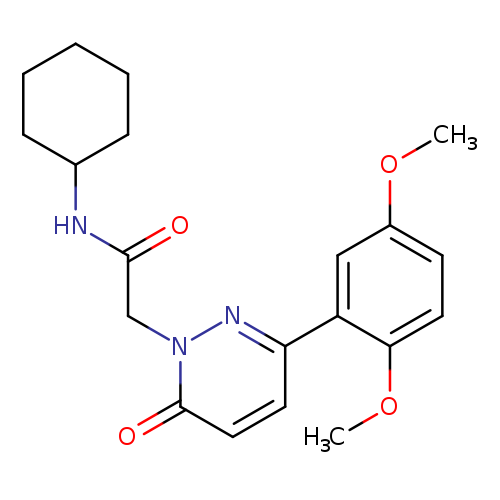 N-cyclohexyl-2-[3-(2,5-dimethoxyphenyl)-6-oxo-1,6-dihydropyridazin-1-yl]acetamide