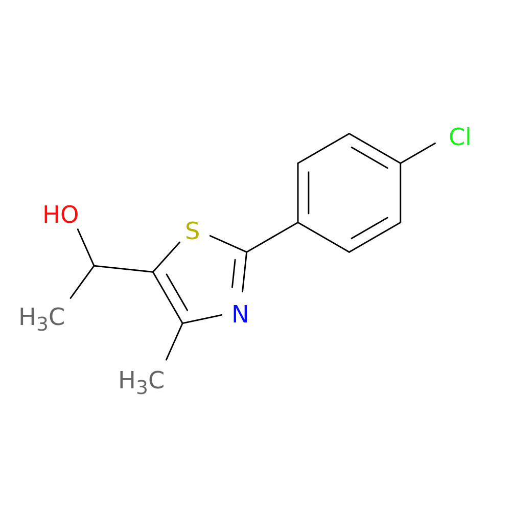 1-[2-(4-chlorophenyl)-4-methyl-1,3-thiazol-5-yl]ethan-1-ol