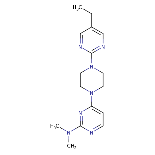 4-[4-(5-ethylpyrimidin-2-yl)piperazin-1-yl]-N,N-dimethylpyrimidin-2-amine