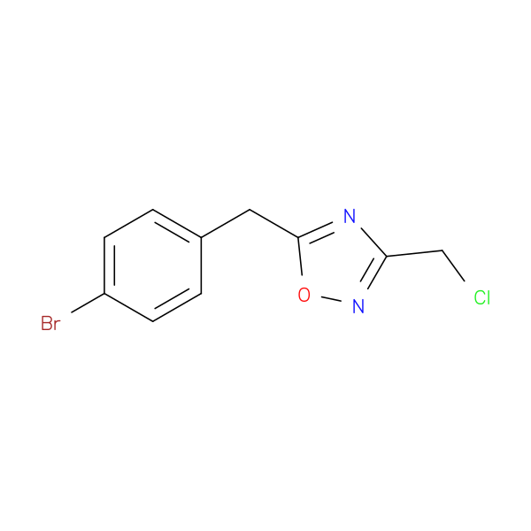 5-[(4-bromophenyl)methyl]-3-(chloromethyl)-1,2,4-oxadiazole
