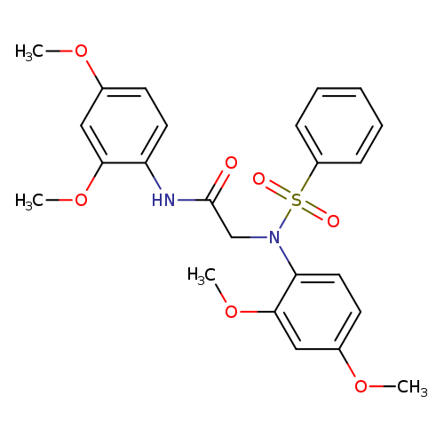 N-(2,4-dimethoxyphenyl)-2-[2,4-dimethoxy(phenylsulfonyl)anilino]acetamide