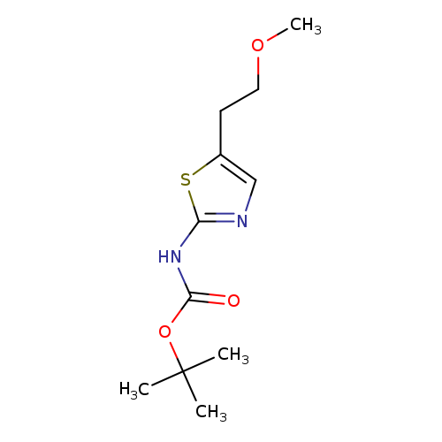 tert-butyl N-[5-(2-methoxyethyl)-1,3-thiazol-2-yl]carbamate