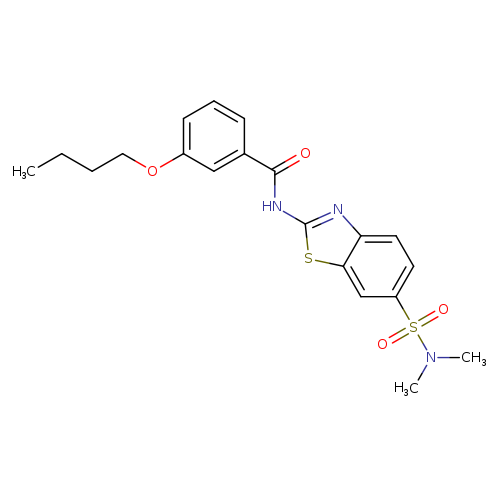 3-butoxy-N-[6-(dimethylsulfamoyl)-1,3-benzothiazol-2-yl]benzamide