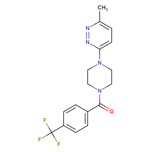 3-methyl-6-{4-[4-(trifluoromethyl)benzoyl]piperazin-1-yl}pyridazine