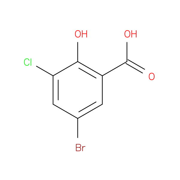 5-bromo-3-chloro-2-hydroxybenzoic acid