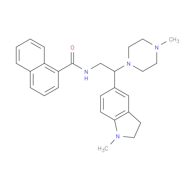 N-[2-(1-methyl-2,3-dihydro-1H-indol-5-yl)-2-(4-methylpiperazin-1-yl)ethyl]naphthalene-1-carboxamide