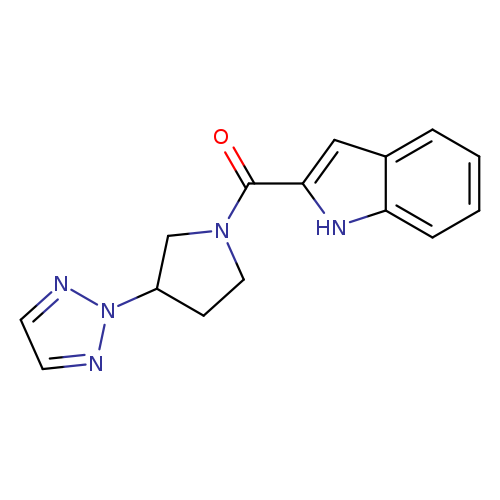 2-[3-(2H-1,2,3-triazol-2-yl)pyrrolidine-1-carbonyl]-1H-indole