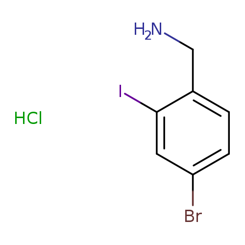 (4-bromo-2-iodophenyl)methanaminehydrochloride