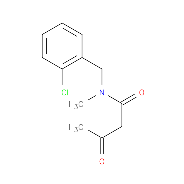 N-[(2-chlorophenyl)methyl]-N-methyl-3-oxobutanamide