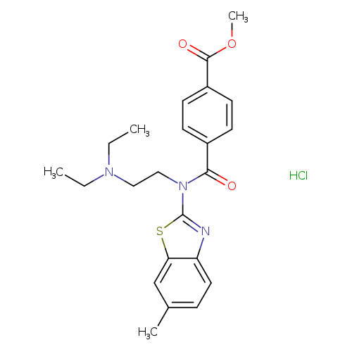 methyl 4-{[2-(diethylamino)ethyl](6-methyl-1,3-benzothiazol-2-yl)carbamoyl}benzoate hydrochloride