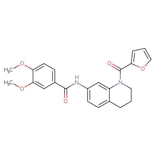 N-[1-(furan-2-carbonyl)-1,2,3,4-tetrahydroquinolin-7-yl]-3,4-dimethoxybenzamide