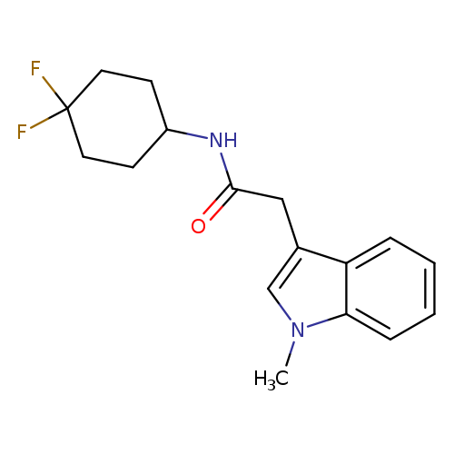 N-(4,4-difluorocyclohexyl)-2-(1-methyl-1H-indol-3-yl)acetamide