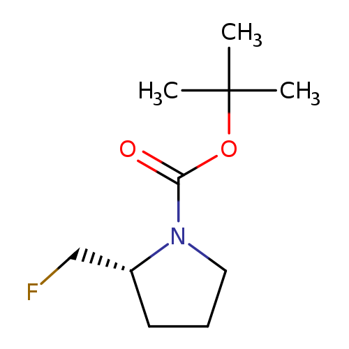 1-Pyrrolidinecarboxylic acid, 2-(fluoromethyl)-, 1,1-dimethylethyl ester, (2R)-