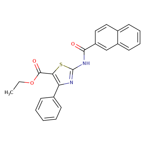 ethyl 2-(naphthalene-2-amido)-4-phenyl-1,3-thiazole-5-carboxylate