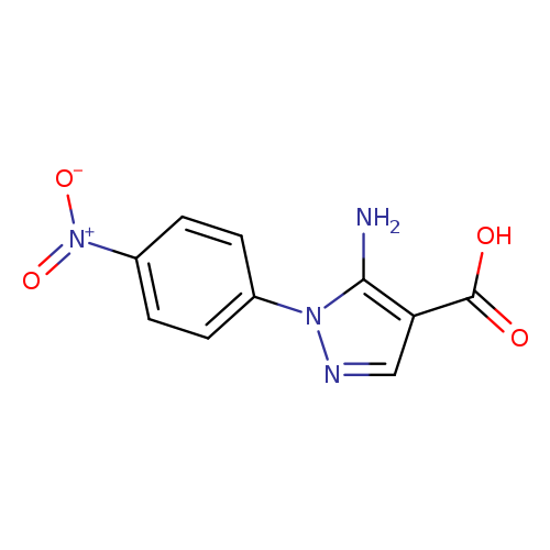 1H-Pyrazole-4-carboxylic acid, 5-amino-1-(4-nitrophenyl)-
