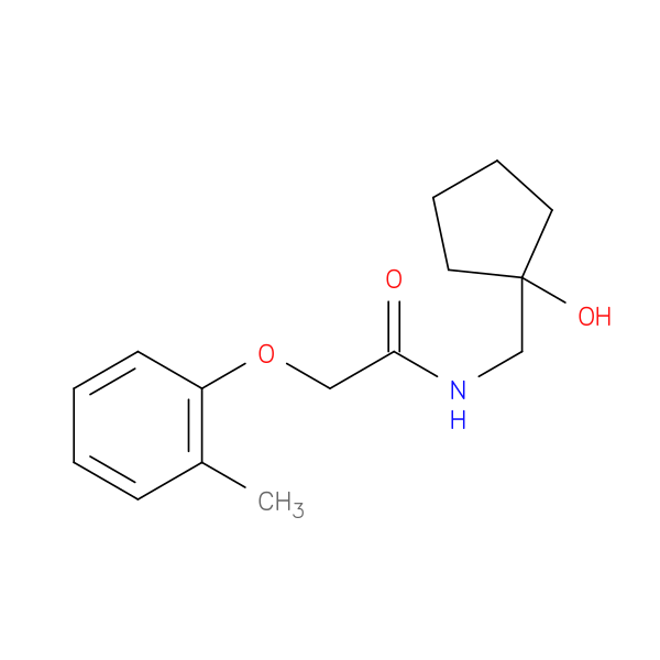 N-[(1-hydroxycyclopentyl)methyl]-2-(2-methylphenoxy)acetamide