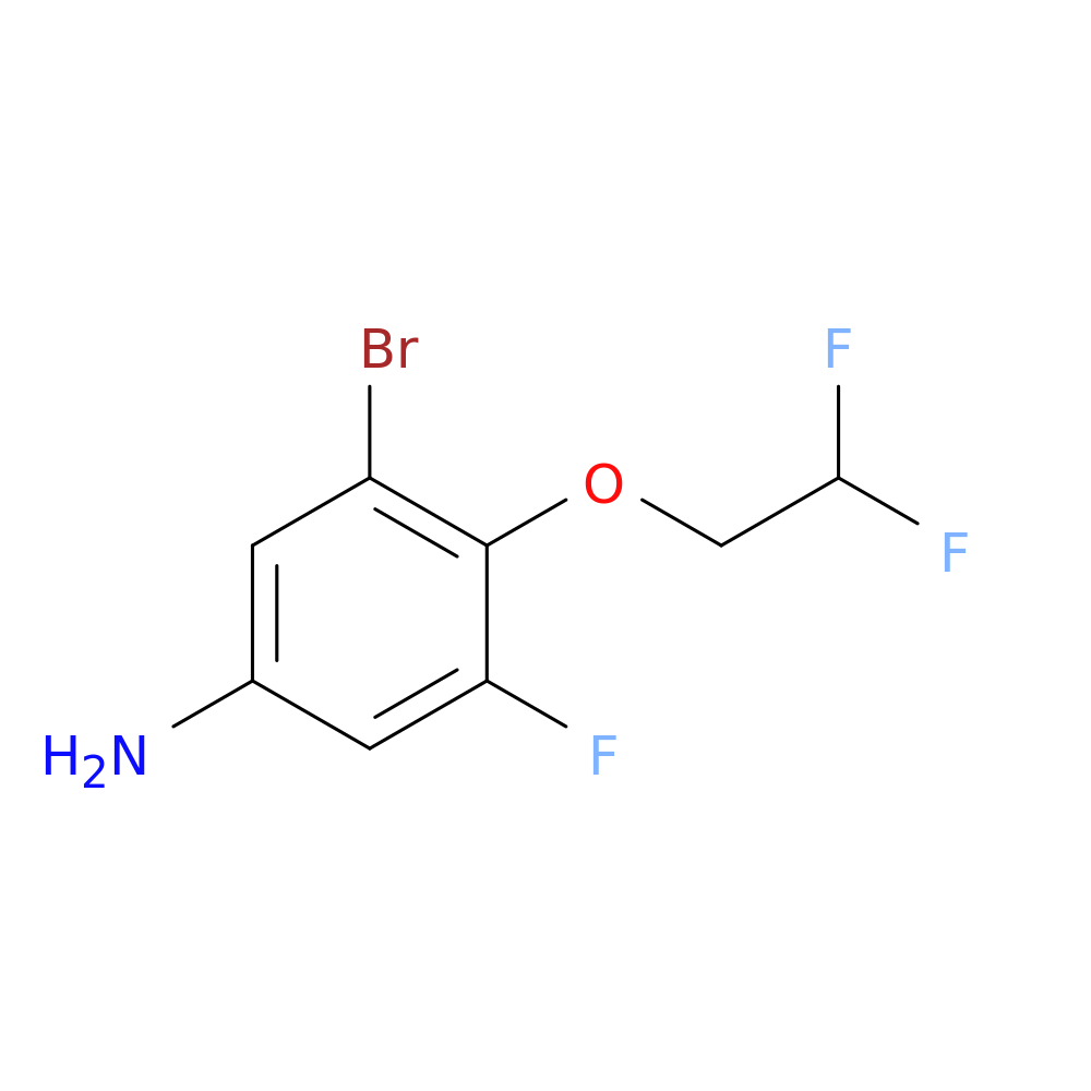 3-Bromo-4-(2,2-difluoro-ethoxy)-5-fluoro-phenylamine