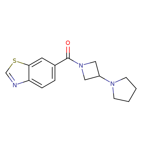 6-[3-(pyrrolidin-1-yl)azetidine-1-carbonyl]-1,3-benzothiazole