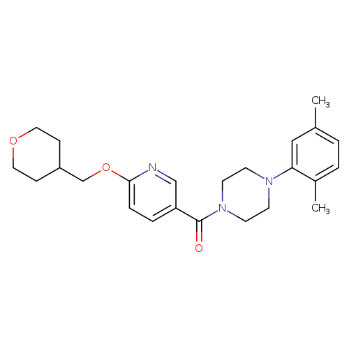 1-(2,5-dimethylphenyl)-4-{6-[(oxan-4-yl)methoxy]pyridine-3-carbonyl}piperazine