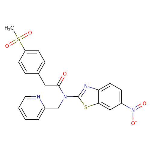 2-(4-methanesulfonylphenyl)-N-(6-nitro-1,3-benzothiazol-2-yl)-N-[(pyridin-2-yl)methyl]acetamide
