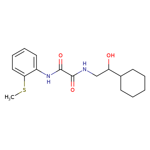 N'-(2-cyclohexyl-2-hydroxyethyl)-N-[2-(methylsulfanyl)phenyl]ethanediamide