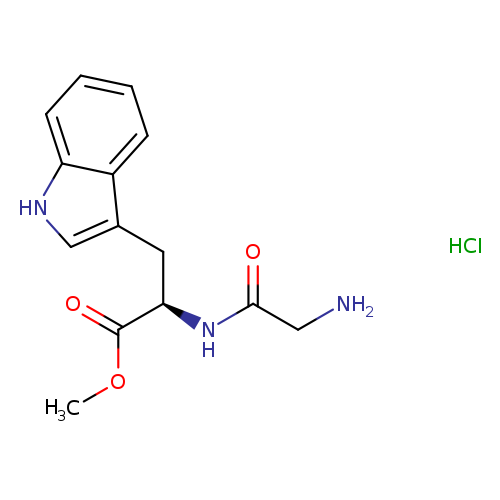 methyl(2R)-2-(2-aminoacetamido)-3-(1H-indol-3-yl)propanoatehydrochloride