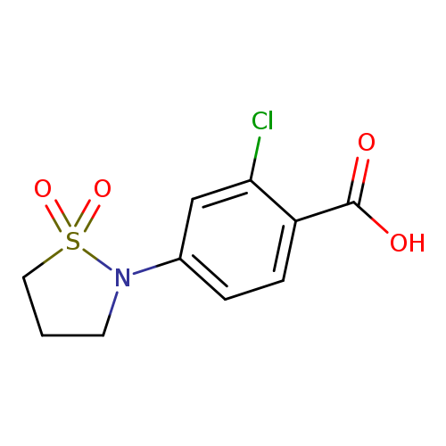 2-chloro-4-(1,1-dioxo-1lambda6,2-thiazolidin-2-yl)benzoic acid