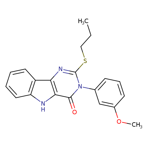 3-(3-methoxyphenyl)-2-(propylsulfanyl)-3H,4H,5H-pyrimido[5,4-b]indol-4-one